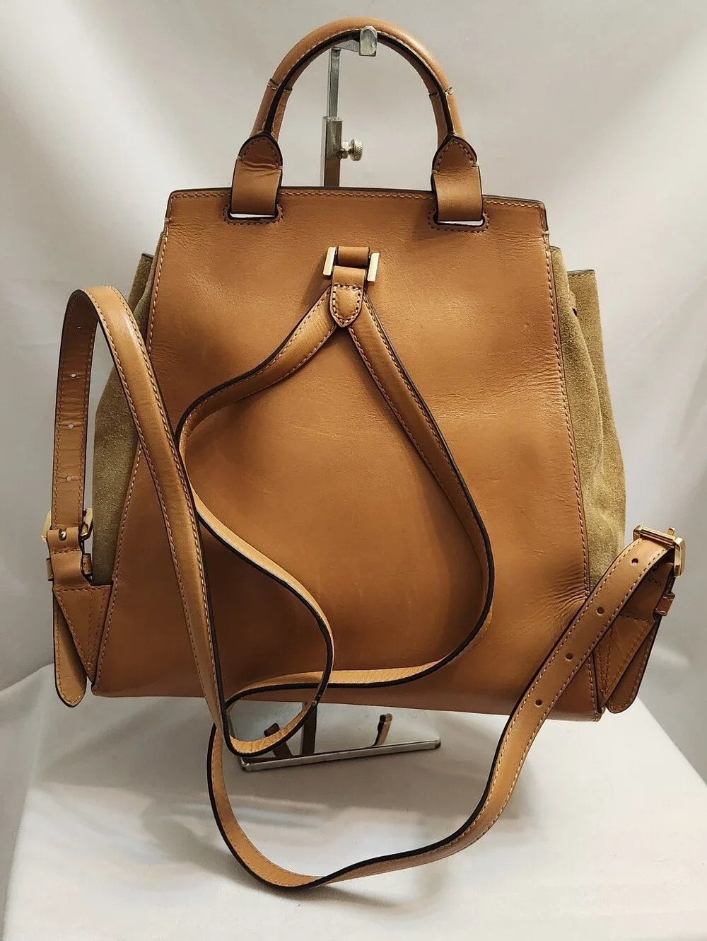 MICHAEL Michael Kors Romy Leather Desert Medium Backpack